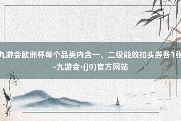 九游会欧洲杯每个品类内含一、二级能效扣头券各1张-九游会·(j9)官方网站