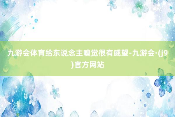 九游会体育给东说念主嗅觉很有威望-九游会·(j9)官方网站