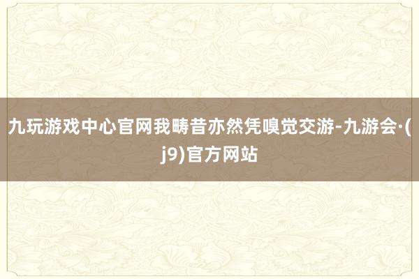 九玩游戏中心官网我畴昔亦然凭嗅觉交游-九游会·(j9)官方网站