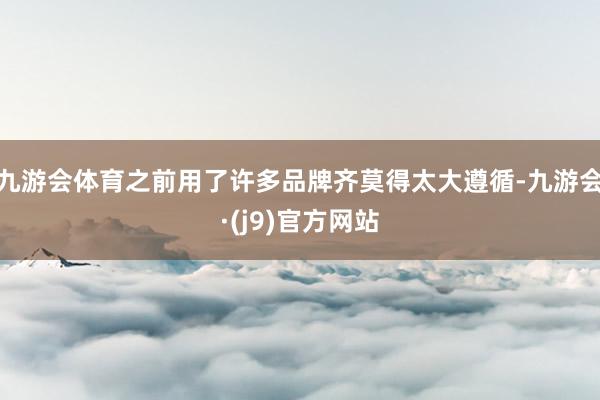 九游会体育之前用了许多品牌齐莫得太大遵循-九游会·(j9)官方网站