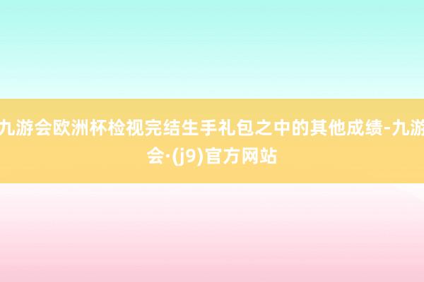 九游会欧洲杯检视完结生手礼包之中的其他成绩-九游会·(j9)官方网站