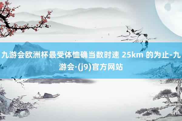 九游会欧洲杯最受体恤确当数时速 25km 的为止-九游会·(j9)官方网站
