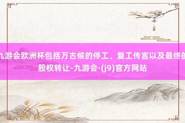 九游会欧洲杯包括万古候的停工、复工传言以及最终的股权转让-九游会·(j9)官方网站
