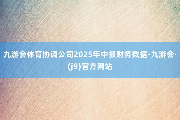 九游会体育协调公司2025年中报财务数据-九游会·(j9)官方网站